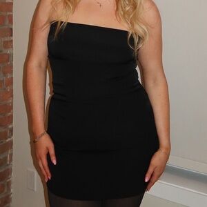 Forever 21 Strapless Black Cocktail Dress